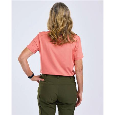 TEE SHIRT MANCHES COURTES FEMME PINEWOOD FUNCTION - LANTANA PINK
