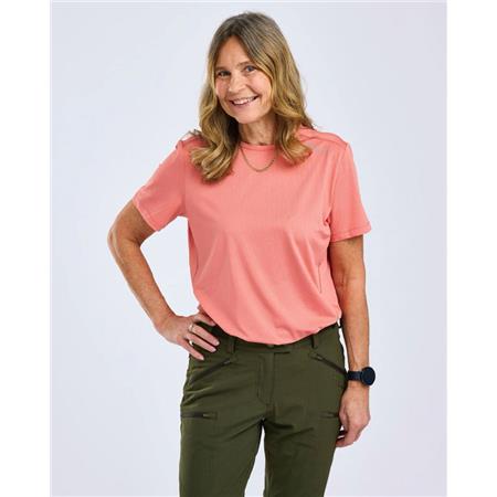 TEE SHIRT MANCHES COURTES FEMME PINEWOOD FUNCTION - LANTANA PINK