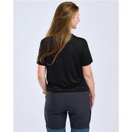 TEE SHIRT MANCHES COURTES FEMME PINEWOOD FUNCTION - NOIR