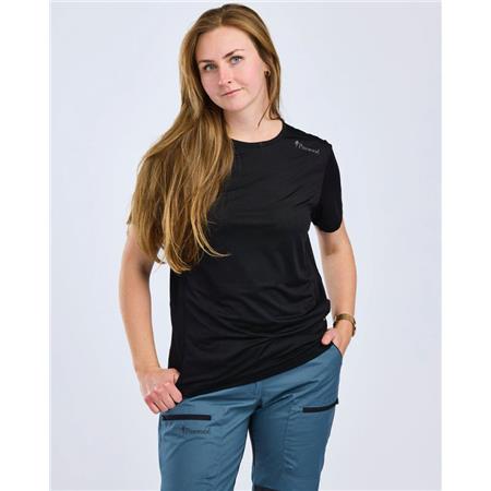 TEE SHIRT MANCHES COURTES FEMME PINEWOOD FUNCTION - NOIR