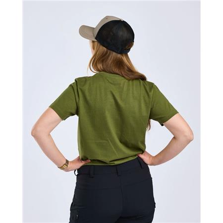 TEE SHIRT MANCHES COURTES FEMME PINEWOOD OUTDOOR LIFE - PINE GREEN