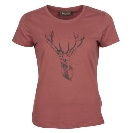 Tee Shirt Manches Courtes Femme Pinewood Red Deer W - Rose