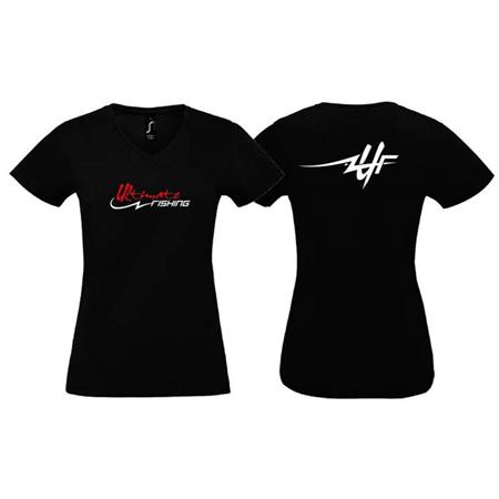 Tee Shirt Manches Courtes Femme Ultimate Fishing - Noir