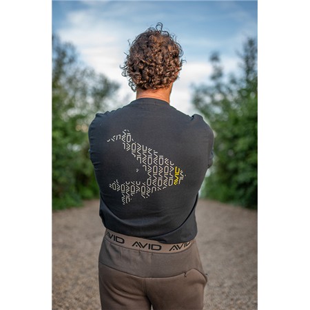 TEE SHIRT MANCHES COURTES HOMME AVID CARP COMPOUND T-SHIRT - NOIR