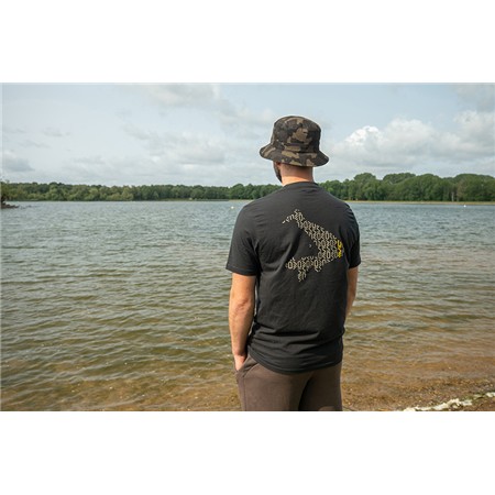 TEE SHIRT MANCHES COURTES HOMME AVID CARP COMPOUND T-SHIRT - NOIR