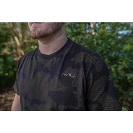 TEE SHIRT MANCHES COURTES HOMME AVID CARP DISTORTION - CAMO