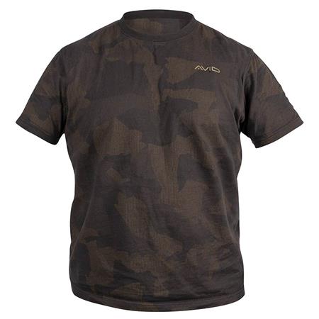 Tee Shirt Manches Courtes Homme Avid Carp Distortion - Camo