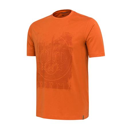 Tee Shirt Manches Courtes Homme Beretta Beretta Logo - Orange