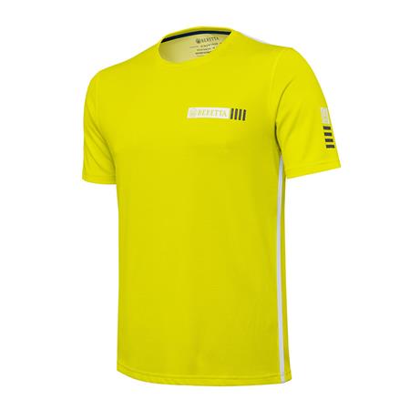 Tee Shirt Manches Courtes Homme Beretta Stripe - Jaune