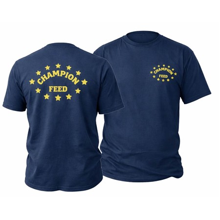 TEE SHIRT MANCHES COURTES HOMME CHAMPION FEED - NAVY