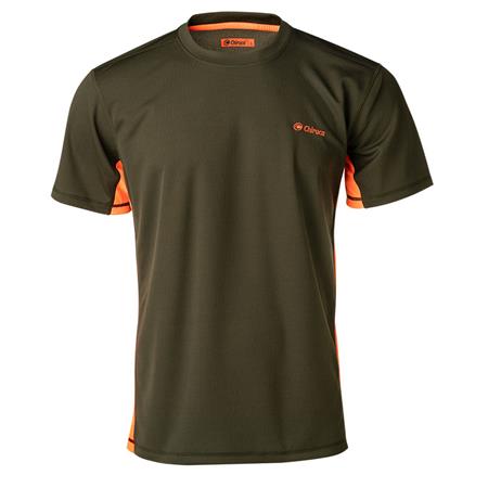 Tee Shirt Manches Courtes Homme Chiruca Dahlia - Kaki/Orange