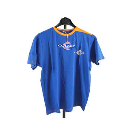 Tee Shirt Manches Courtes Homme Colmic - Bleu/Orange - S