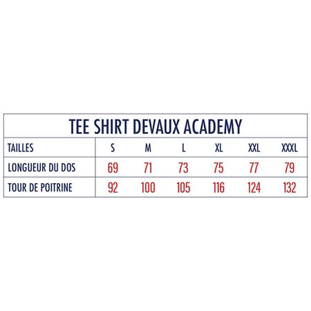 TEE SHIRT MANCHES COURTES HOMME DEVAUX ACADEMY - GRIS BLEU