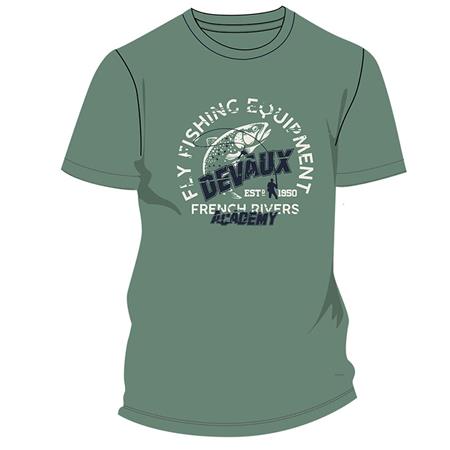 Tee Shirt Manches Courtes Homme Devaux Academy - Vert D'eau