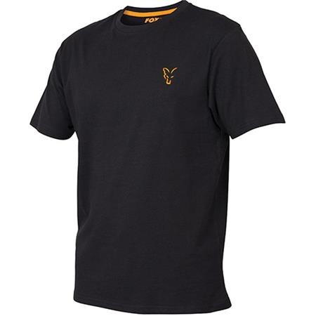 TEE SHIRT MANCHES COURTES HOMME FOX COLLECTION - BLACK/ORANGE