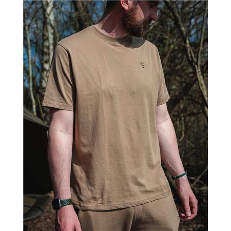TEE SHIRT MANCHES COURTES HOMME FOX COLLECTION T - TAN