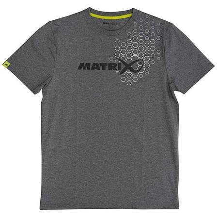 Tee Shirt Manches Courtes Homme Fox Matrix Grey Hex Print T-Shirt - Gris