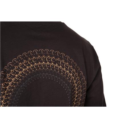 TEE SHIRT MANCHES COURTES HOMME FOX ORANGE INDICATOR T - NOIR