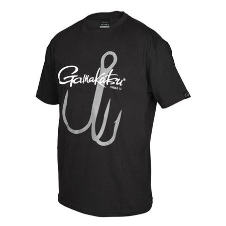 Tee Shirt Manches Courtes Homme Gamakatsu G-Hook T-Shirts Treble 13 - Noir