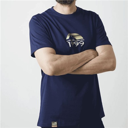 TEE SHIRT MANCHES COURTES HOMME GEOFF ANDERSON ORGANIC RETRO 1999 - NAVY