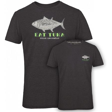 Tee Shirt Manches Courtes Homme Grundéns Eat Tuna T-Shirt - Gris