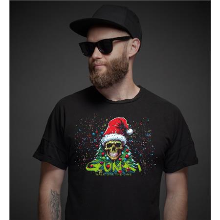 TEE SHIRT MANCHES COURTES HOMME GUNKI CHRISTMAS 2025 - NOIR