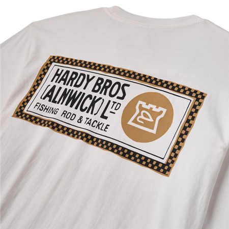 TEE SHIRT MANCHES COURTES HOMME HARDY CHECKERS GRAPHIC TEE - IVOIRE