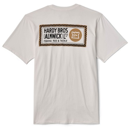 TEE SHIRT MANCHES COURTES HOMME HARDY CHECKERS GRAPHIC TEE - IVOIRE