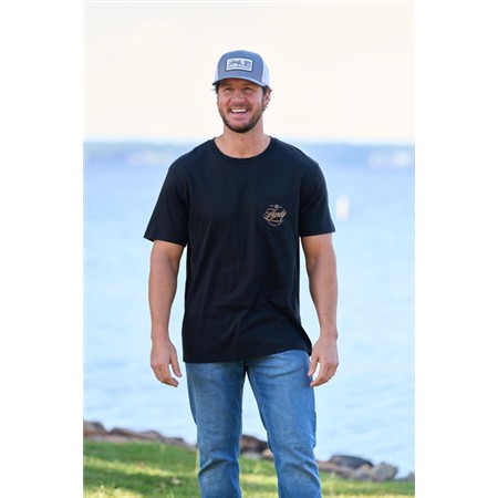 TEE SHIRT MANCHES COURTES HOMME HARDY SCRIPT GRAPHIC TEE - NOIR