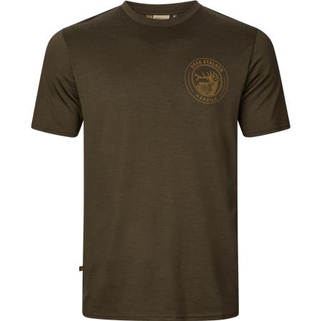 Tee Shirt Manches Courtes Homme Harkila Game S/S - Willow Green Stag