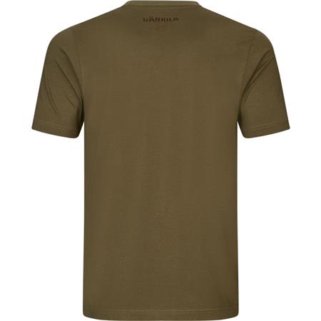 TEE-SHIRT MANCHES COURTES HOMME HARKILA H-LOGO S/S - DARK OLIVE