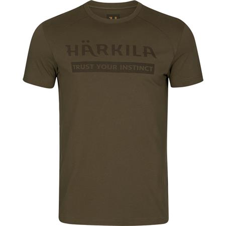 Tee Shirt Manches Courtes Homme Harkila Logo S/S - Vert
