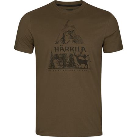 Tee-Shirt Manches Courtes Homme Harkila Nature S/S - Slate Black