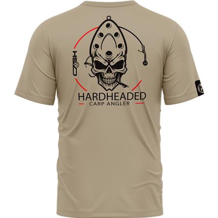 TEE SHIRT MANCHES COURTES HOMME HOT SPOT DESIGN HARDHEADED - BEIGE