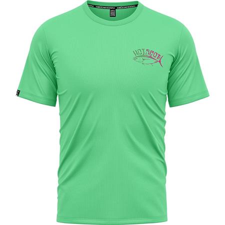Tee Shirt Manches Courtes Homme Hot Spot Design Tuna - Vert