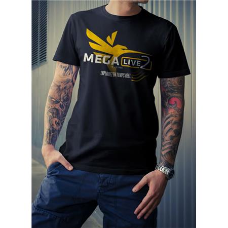 Tee Shirt Manches Courtes Homme Humminbird Mega Live 2 2025 - Noir