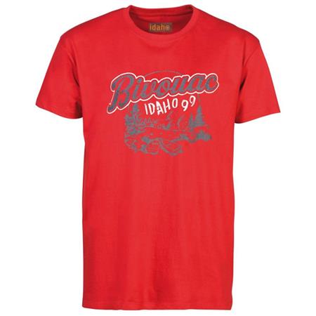 Tee-Shirt Manches Courtes Homme Idaho Bivouac - Rouge