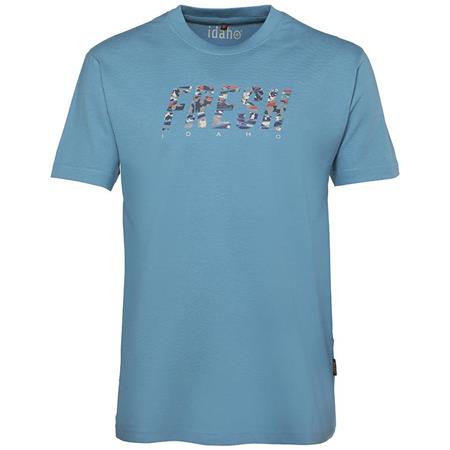 Tee Shirt Manches Courtes Homme Idaho Fresh - Bleu