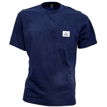 Tee Shirt Manches Courtes Homme Illex Hard Work - Bleu Navy