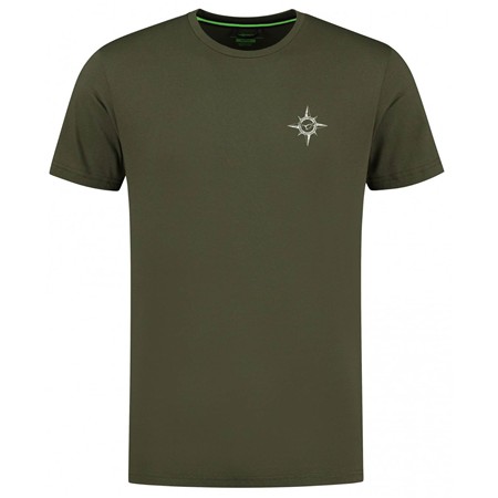 Tee Shirt Manches Courtes  Homme Korda Compass Tee - Dark Olive