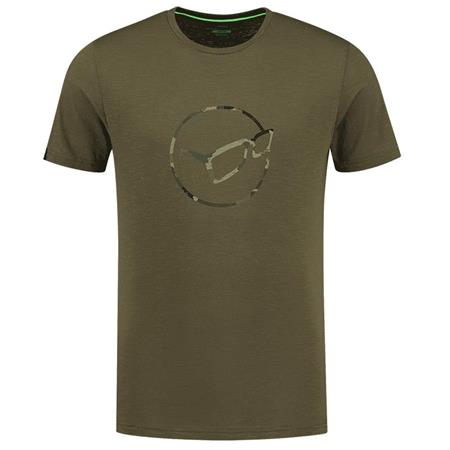 Tee Shirt Manches Courtes Homme Korda Distressed Logo Tee - Olive