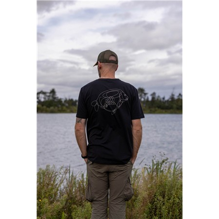 TEE SHIRT MANCHES COURTES HOMME KORDA ONE LINER TEE - NOIR