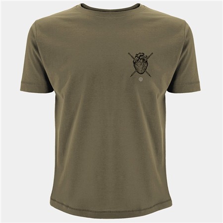 TEE SHIRT MANCHES COURTES HOMME KUMU BLOODLINE - KAKI