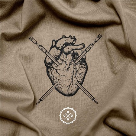 TEE SHIRT MANCHES COURTES HOMME KUMU BLOODLINE - KAKI