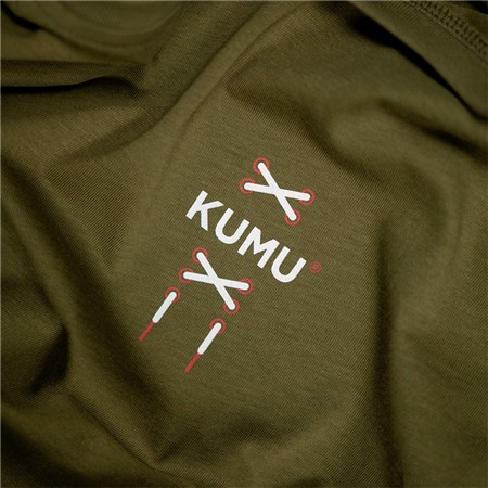 TEE SHIRT MANCHES COURTES HOMME KUMU EARN YOUR STRIPES - KAKI