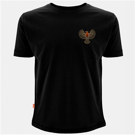 TEE SHIRT MANCHES COURTES HOMME KUMU LITTLE RED - NOIR