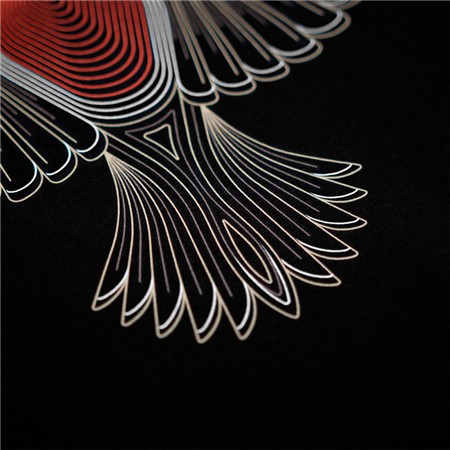 TEE SHIRT MANCHES COURTES HOMME KUMU LITTLE RED - NOIR