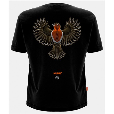 Tee Shirt Manches Courtes Homme Kumu Little Red - Noir