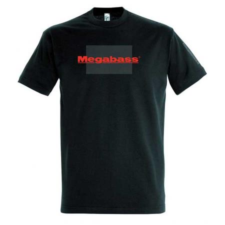 Tee Shirt Manches Courtes Homme Megabass Evo - Noir