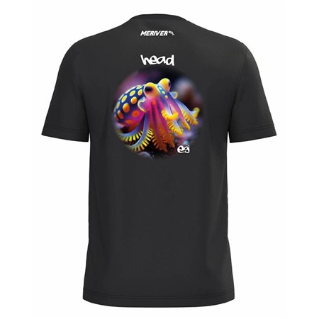 Tee Shirt Manches Courtes Homme Meriver Egi Head - Noir